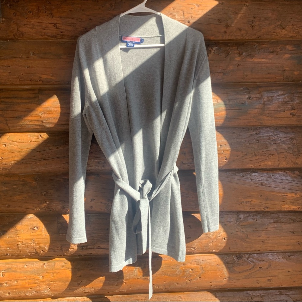 Vineyard vines cardigan with waist tie.  So cute!